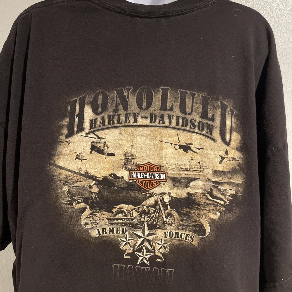 Harley-Davidson‎ Honolulu Hawaii Black Short Sleeve Graphic T-Shirt - Mens 3XL